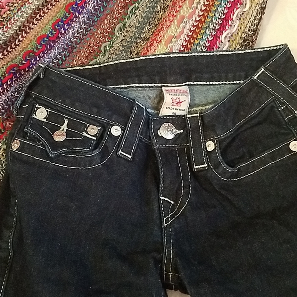 Jean's True Religion - crystal embellished pockets